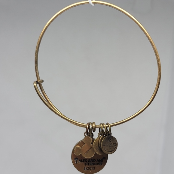 WOMEN'S ALEX AND ANI INITIAL S BANGLE BRACELET GOLD - Picture 2 of 7